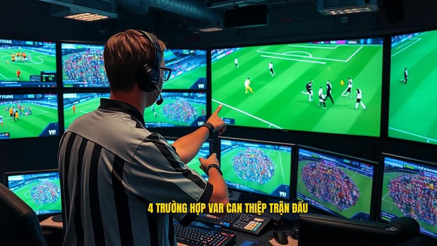 4 trường hợp VAR can thiệp trận đấu