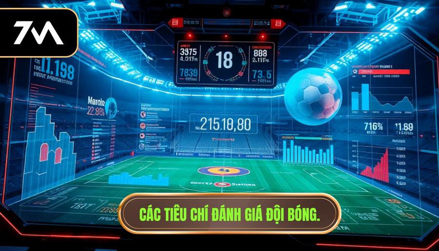 1. Các tiêu chí đánh giá đội bóng.
