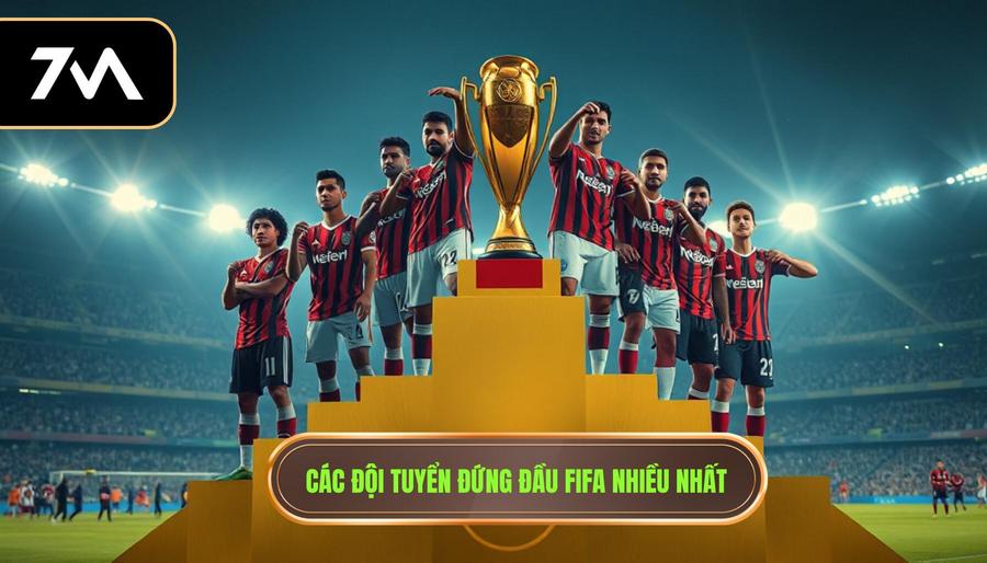 2. Các đội tuyển đứng đầu FIFA nhiều nhất