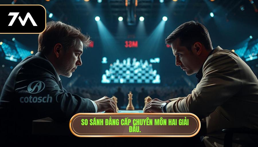 3. So sánh đẳng cấp chuyên môn hai giải đấu.